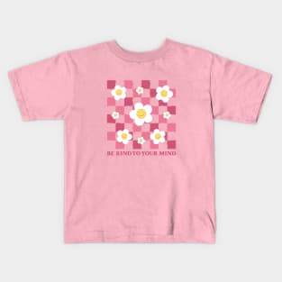 Daisies and emoticons Kids T-Shirt